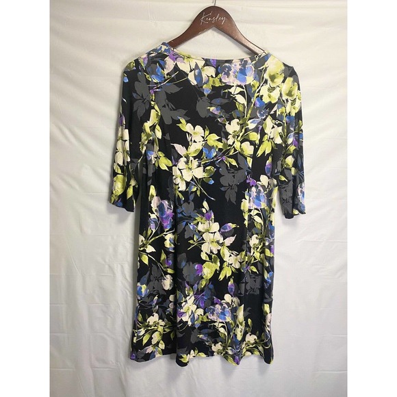 J. Jill Wearever Collection Women’s All Over Floral Print Casual Dress Sz PXS - Picture 2 of 4